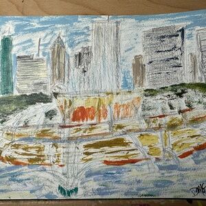 Urban Skyline Canvas Painting